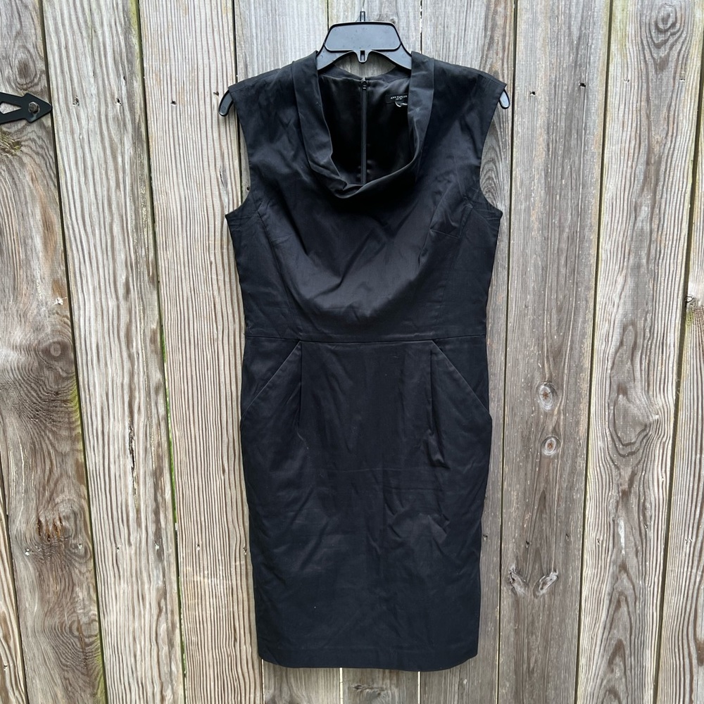 ANN TAYLOR Sleeveless Cowl neckline little black dress Women’s 6